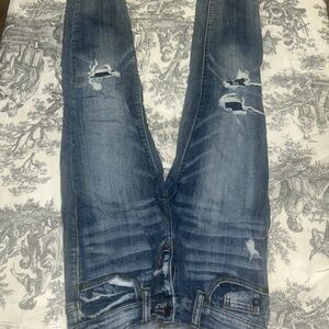 Judy Blue Dark Blue Washed Skinny Jeans
